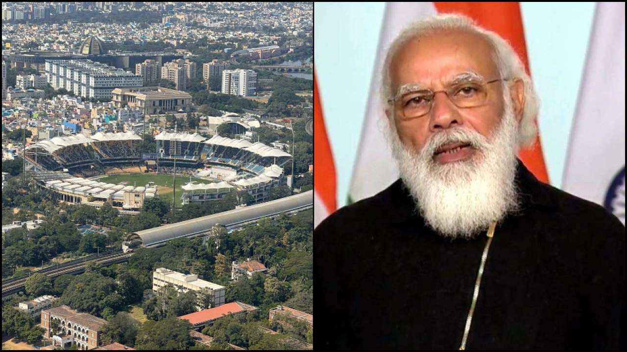 PM Modi gets ‘fleeting view’ of MA Chidambaram Stadium during Chennai visit