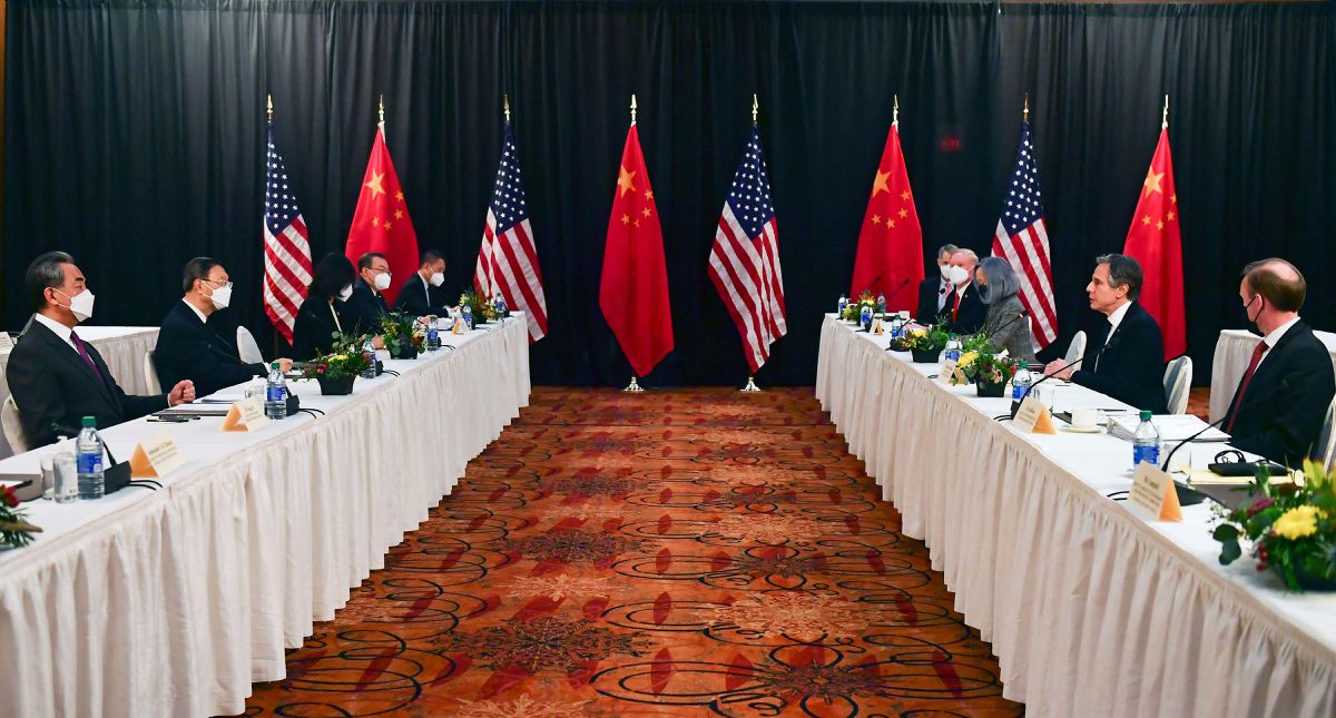 U.S., China Trade Barbs In First Face-To-Face Talks Under Biden
