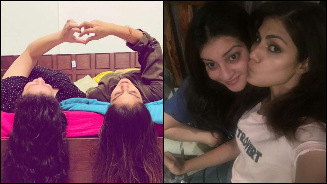 Rhea Chakraborty shares yet another strong post posing with friend Nidhi Parmar Hiranandani