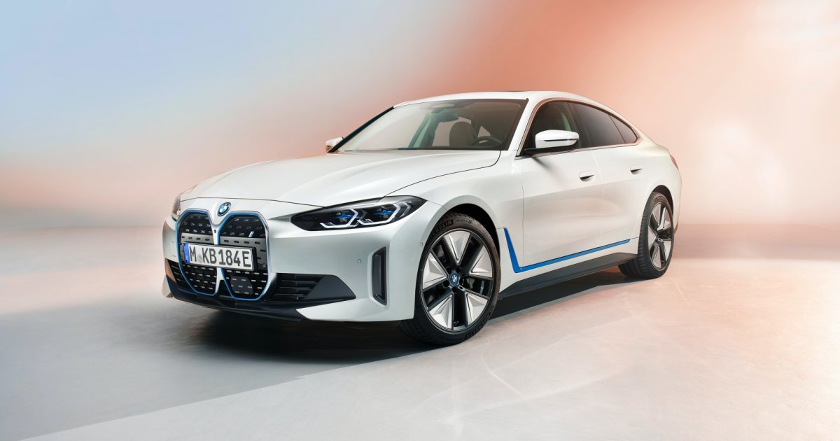 The BMW i4 Is a New Electric Car That Packs 530 Horsepower