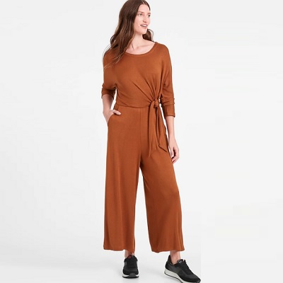 Wednesday’s Workwear Report: Cozy Ribbed Dolman-Sleeve Jumpsuit