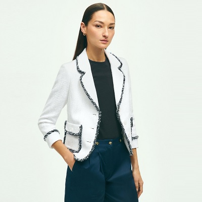 Splurge Monday’s Workwear Report: Cotton-Blend Boucle Jacket